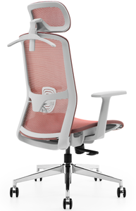 Chaise de bureau ergonomique pivotante moderne de haute qualité avec appuie-tête réglable en hauteur, structure métallique robuste pour personnes corpulentes - Product Image 3
