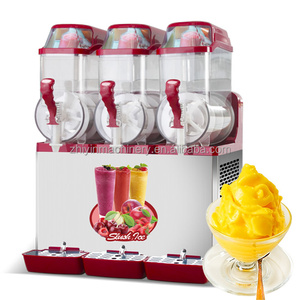 Máquina de granizado de hielo comercial Tres <span class=keywords><strong>tanques</strong></span> 36L Bebida fría Máquina de bebida de fruta de granizado de hielo triturado - Product Image 2