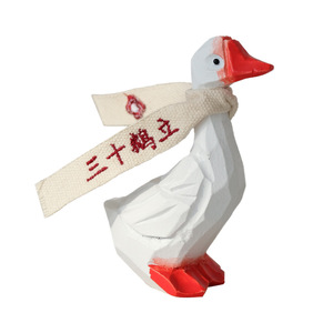 เครื่องประดับเรซิ่นรูปเป็ดการ์ตูนสุดสร้างสรรค์ ของตกแต่งโต๊ะทำงาน ของขวัญวันเกิด ของตกแต่งบ้านสไตล์ศิลปะ รูปทรงสัตว์ ทำจากพลาสติกและเรซิ่น - Product Image 4