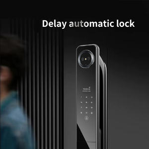 Serrure intelligente avec <span class=keywords><strong>empreinte</strong></span> digitale 3D, déverrouillage à distance, clé d'urgence et batterie de secours 4200 mAh pour la maison et le bureau sécurisés - Product Image 4