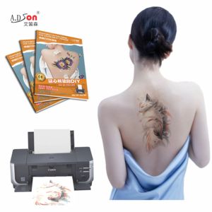 Adesivi per <span class=keywords><strong>Tatuaggi</strong></span> <span class=keywords><strong>Temporanei</strong></span> Ecologici Bianchi Stampabili Carta per <span class=keywords><strong>Tatuaggi</strong></span> Vuota Dipinta a Mano Formato A4 A3 A2 per Applicazione su Corpo e Viso - Product Image 2