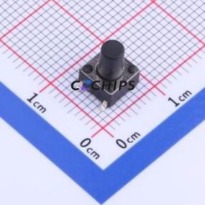 GT-TC089C-H085-L1 Tactile Switch SMD Switch Single Pole Single Throw Round Button 1N Vertical Mount - Product Image 1