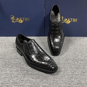 Zapatos de Hombre 100% Cuero de Cocodrilo, Zapatos de Vestir para Hombre, Zapatos de Diseñador Hechos a Mano de Lujo, Zapatos Formales de Negocios para Boda - Product Image 5
