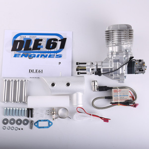 Motor de Gasolina DLE61 en Oferta, Monocilíndrico, Dos Tiempos, Escape Lateral, Refrigeración por Aire Natural, Arranque Manual, Cilindrada de 61 cc - Product Image 1
