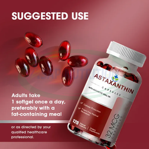 Extrait d'astaxanthine liposomale Softgels <span class=keywords><strong>Huile</strong></span> <span class=keywords><strong>de</strong></span> <span class=keywords><strong>coco</strong></span> Capsules d'astaxanthine Softgel pour peau yeux articulations et soutien immunitaire - Product Image 2