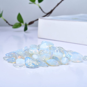 All'ingrosso pietra bianca opale naturale ghiaia grandi particelle rotonde pietra profumata pietra rotta a mano - Product Image 4