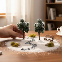 Arbre de Noël rond en cèdre SANWEI, mini arbre de Noël, mini arbre de Noël de table