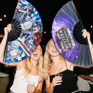 Bamboe Ribben Grote Klak Fans Grote Opvouwbare Hand Fan Rave Fans Handgemaakte Plastic Ambachten - Product Image 3