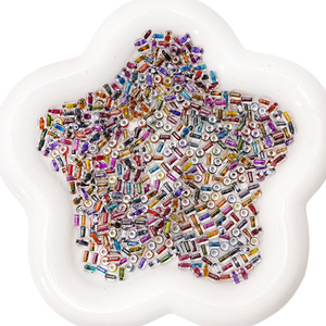 Kính Gạo Hạt xi lanh Retro mực sơn handmade DIY Tự chế hạt vòng đeo tay di động - Product Image 5