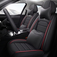 Accessoires intérieurs de voiture de style professionnel de luxe, housses de siège de voiture en cuir, ensemble complet de 16 pièces, toutes saisons, pour hommes et femmes
