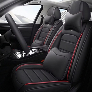 Housses de siège de voiture en cuir de luxe Mercury, ensemble complet de 16 pièces, toutes saisons, style professionnel de luxe, accessoires pour femmes - Product Image 3