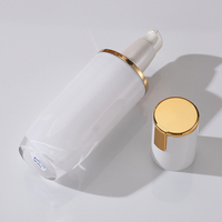 Contenant cosmétique à boucle en or blanc 30ml/50ml/100ml rechargeable pour lotion, sérum, usage industriel