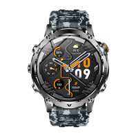 Montre connectée sportive GPS AK102, tracker d'activité, moniteur de fréquence cardiaque, écran HD 1,7 pouces, étanche IP68, appels Bluetooth, pour hommes, activités de plein air