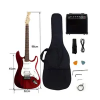 Benutzer definierte Gitarre Hersteller Anfänger st E-Gitarre Pack Gitarre Kit Großhandels preis