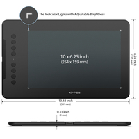 Huion-tablette graphique Deco 01 V2, avec stylet, nouveauté
