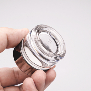 10G 15G 20G Rỗng Sang Trọng Thủy Tinh Mặt Kem Lọ Bao Bì Mỹ Phẩm Với Vàng UV Tráng Bạc ABS Nắp Cho Kem Mắt - Product Image 3