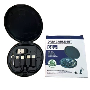Supporto per Telefono Portatile con Ricarica Rapida 60W 3A, Cavo Dati Micro-USB Multifunzione, <span class=keywords><strong>Scatola</strong></span> Portaoggetti e Set Adattatore - Product Image 1