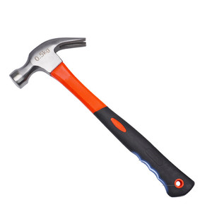 YTH Claw <strong>Hammer</strong> Forged Steel Stubby <strong>Tack</strong> <strong>Hammer</strong> with Shock Absorbing Leather Handle for Driving and Pulling Out Nails - Product Image 1