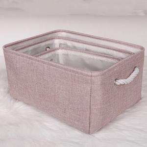 Colorful Double Tier Eco-friendly Waterproof Fabric Storage <strong>Basket</strong> with EVA Coating for <strong>Wardrobe</strong> - Product Image 4
