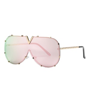 Gafas de Sol de Diamantes, Gafas de Sol Extra Grandes de Moda para Mujer y Hombre, Gafas de Diseñador de Marca, Estilo Femenino - Product Image 1