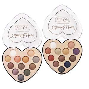 <span class=keywords><strong>Paleta</strong></span> de Sombras de Ojos DODOGIRL de 12 Colores con Acabado Brillante Mineral, Alta Pigmentación, Resistente al Agua, en Forma de Corazón de Chocolate, para Uso Diario - Product Image 5