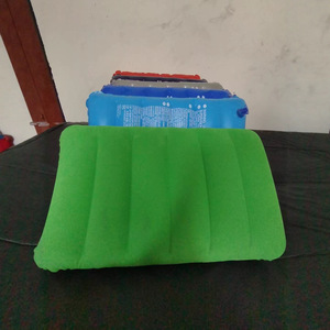 PVC Flocking Inflatable <strong>Pillow</strong> Travel Camping Rectangular Nap Convenient Outdoor &amp; Indoor - Product Image 3
