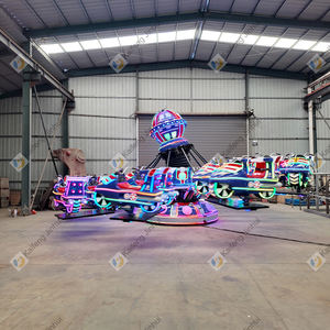 เก้าอี้บินไฟ LED สีสันสดใสสำหรับเด็กใช้ในพื้นที่กลางแจ้งอุปกรณ์ธีมสวนสนุกพลาสติกไฟเบอร์กลาสแบบหมุนได้ - Product Image 3