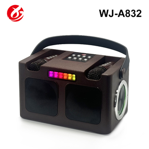 Mini Altavoz Karaoke Inalámbrico Bluetooth Portátil con 2 Micrófonos, Luces LED RGB, Cambiador de Voz, Bluetooth 5.3, Compatible con Tarjetas AUX y TF - Product Image 5