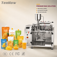 Machine de remplissage automatique de sachets préformés à bec verseur en acier inoxydable de haute précision pour jus et purée de mangue
