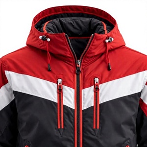 Chaqueta Casual Acolchada para Hombre, con Bloques de Color, Cortavientos, Transpirable, Cierre de Cremallera, Estilo Deportivo, para Invierno, Material de Nailon y Poliéster - Product Image 6