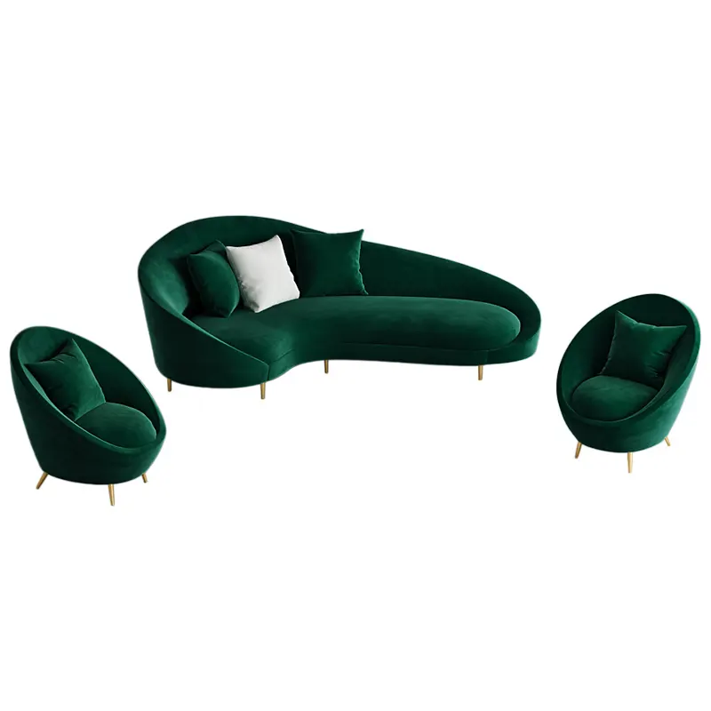 Nordico moderno semplice divano soggiorno divano delicato divano in velluto arte Set mobili