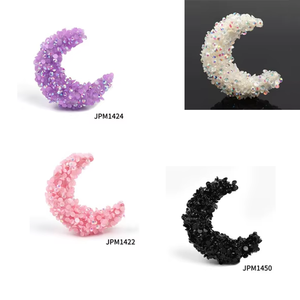 Jelly Color Big Moon Resin Drill Beads Perforated <b>DIY</b> Jewelry <b>Accessories</b> Loose Acrylic Plastic & Lucite Beads - Product Image 4