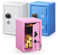 Mini coffre-fort et boîte à monnaie sécurisée, tirelire éducative pour enfants, rangement polyvalent pour objets de valeur à la maison, à l'école ou au bureau