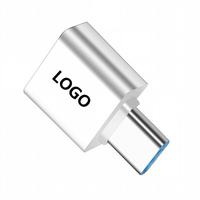 Adaptador Tipo C con Logotipo Personalizado Más Vendido, Unidad USB para Teléfono Móvil, Adaptador OTG, Convertidor USB 2.0 a Micro V8, Adaptador Android