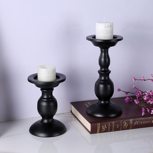 Ensemble de 2 chandeliers en métal noir Mystic Arts pour la décoration de la maison, décoration de table de salon - Product Image 1