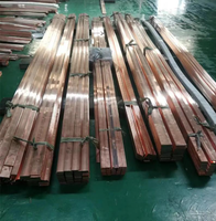 Barres de cuivre plates carrées rouges pour fabricants
