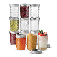 Bouche régulière Mason Pots 8 oz Conserve Fermentation Décapage Bocaux à Conserves