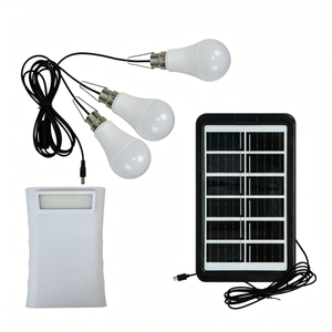 White <b>Solar</b> Rechargeable LED Emergency Light, Camping <b>Lantern</b> for Night Use, Stall, Home <b>Power</b> Outage - Product Image 1