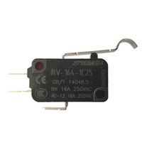 Interruptor Micro de Palanca Simulada SPDT RENOVED RV-164-1C25 16A 21A 11A, Interruptor Básico en Miniatura para Electrodomésticos y Lavavajillas, Certificado CE