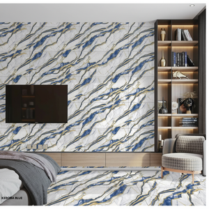Azulejos de Porcelana Dorados Infinitos para Piso y Pared, 600x1200, Azulejos de Losa con Diseño Moderno Inspirado en el Mármol - Product Image 1