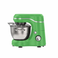 Batteur sur socle électrique planétaire 400W, 8 vitesses, 3,5L, en acier inoxydable, avec protection anti-éclaboussures, fouet à œufs et divers accessoires de pâtisserie