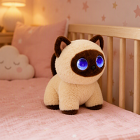 Chat de Compagnie Intelligent Kawaii en Peluche de 8 Pouces qui Répète ce que Vous Dites pour Adolescents, Cadeau de Thanksgiving, Décoration de Bureau, Nouveauté