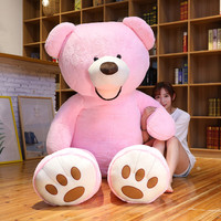 Peluche géante personnalisable en gros, ours en peluche géant avec rembourrage en coton PP, jouet en peluche