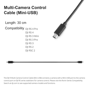 สายควบคุมกล้องหลายตัว DJI RS USB/USC/HDMI/RSS-P สำหรับ DJI RS <span class=keywords><strong>4</strong></span>/ Mini <span class=keywords><strong>4</strong></span>/ RS <span class=keywords><strong>3</strong></span>/ RS 2 ตัวกันสั่น กล้อง Sony <span class=keywords><strong>Panasonic</strong></span> Fujifilm - Product Image 5