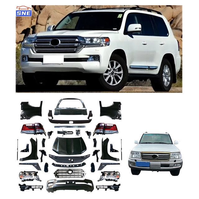 Factory Wholesale Auto Parts Front Bumper Body Kit for Toyota Land Cruiser FJ100 to FJ200 Conversion Exterior Accessories