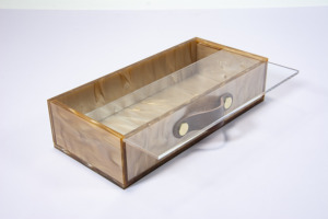 Caja de Almacenamiento de Mahjong Apeco, Moderna y de Lujo, en Acrílico, con Asas, Ecológica, Resistente, Portátil, de Gran Capacidad, Organizador de Accesorios - Product Image 2