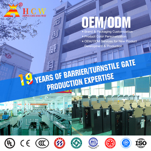 Hcw đầy đủ chiều cao turnstile cổng kiểm soát truy cập hệ thống bảo mật cao Máy quét dấu vân tay Bi-hướng điều chỉnh thép không gỉ - Product Image 5