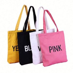 Bolsa de Mano Grande de Lona de Algodón con Correa Larga para el Hombro, Bolsa de Compras de Gran Capacidad para Chicas y Amigas, para Mujeres que Viajan - Product Image 2