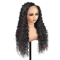 Couleur brésilienne 13*6 pouces Kit bordeaux vierge perruque faisant 360 crépus pleine bande aiguilles colle 13*6 cheveux humains demi perruques