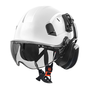 Protection des yeux personnalisée multicolore <span class=keywords><strong>de</strong></span> haute qualité <span class=keywords><strong>Casque</strong></span> <span class=keywords><strong>de</strong></span> sécurité ABS à réduction du bruit Taille réglable Robuste avec visière et cache-oreilles - Product Image 3